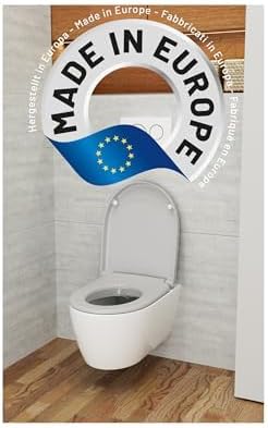 LUVETT® WC-Sitz mit Absenkautomatik D140 D-Form Soft Close® & TakeOff EasyClean Abnahme, hygienisch