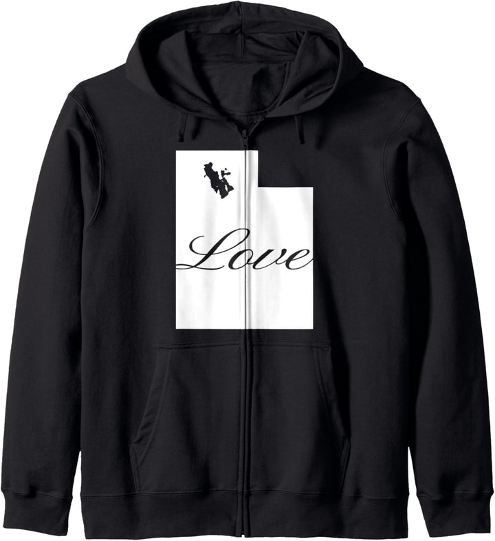 Utah Cursive Love State Pride Kapuzenjacke