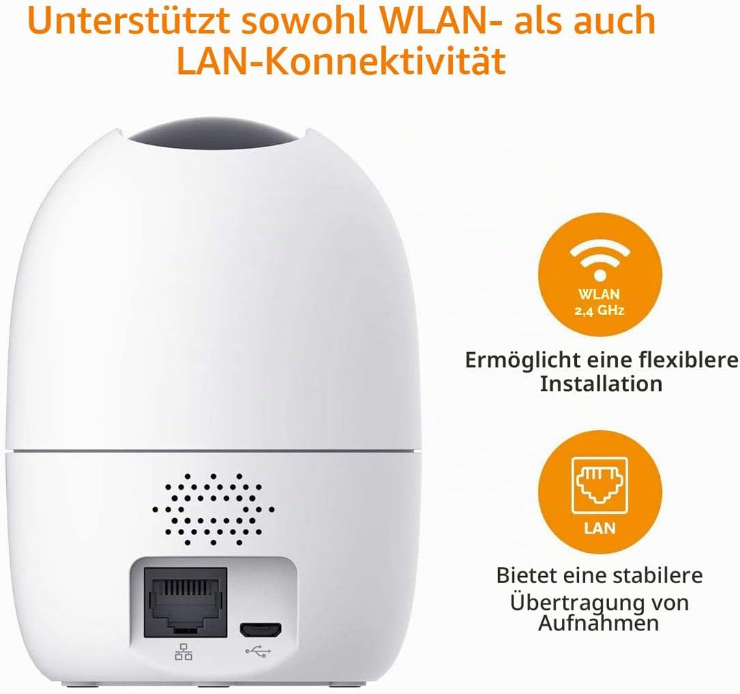 Imou Ranger 2 5 MP (IPC-K2EN-5H2W) - Motorisierte WLAN-Dome-Kamera mit 5 MP verfügt über IA, Selbstt