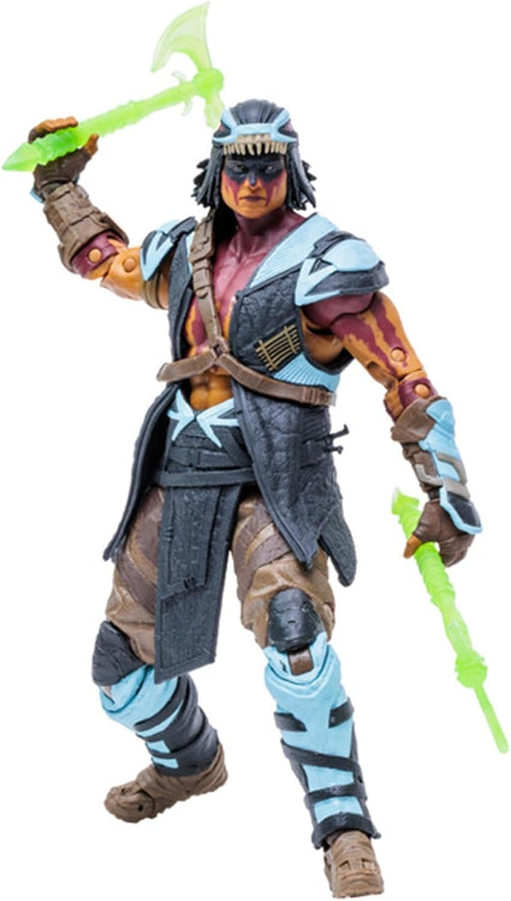 McFarlane Mortal Kombat Actionfigur Nightwolf 18 cm, Mehrfarbig Modern, Modern