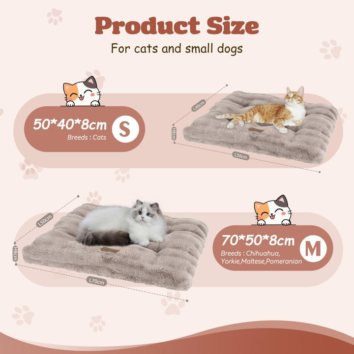 Nobleza Katzenbett, Katzenkissen Flauschig und Weich, Verdickte Katzendecke, Katzensofa Waschbar Rut
