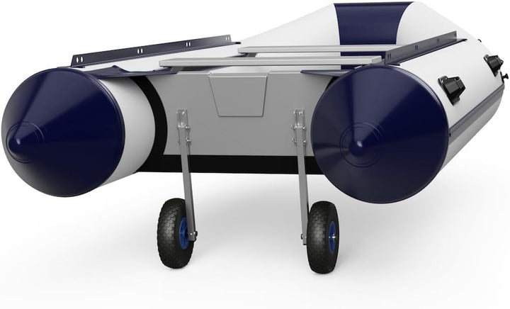 SUPROD Heckräder Slipräder Schlauchbooträder Transporträder klappbar Edelstahl ET260 schwarz/blau, s