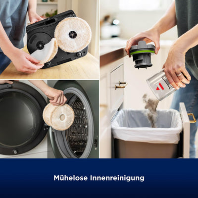 BISSELL SpinWave + Vac Pet | Kabelloser Hartbodenreiniger | Wischen und Staubsaugen | Einfache Reini