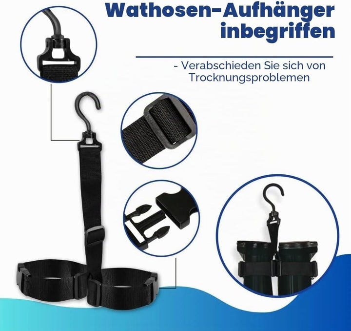 DaddyGoFish Wathose Für Kinder Und Erwachsene, Wathose Zum Angeln Und Jagen Mit Einer Tasche Und Ein