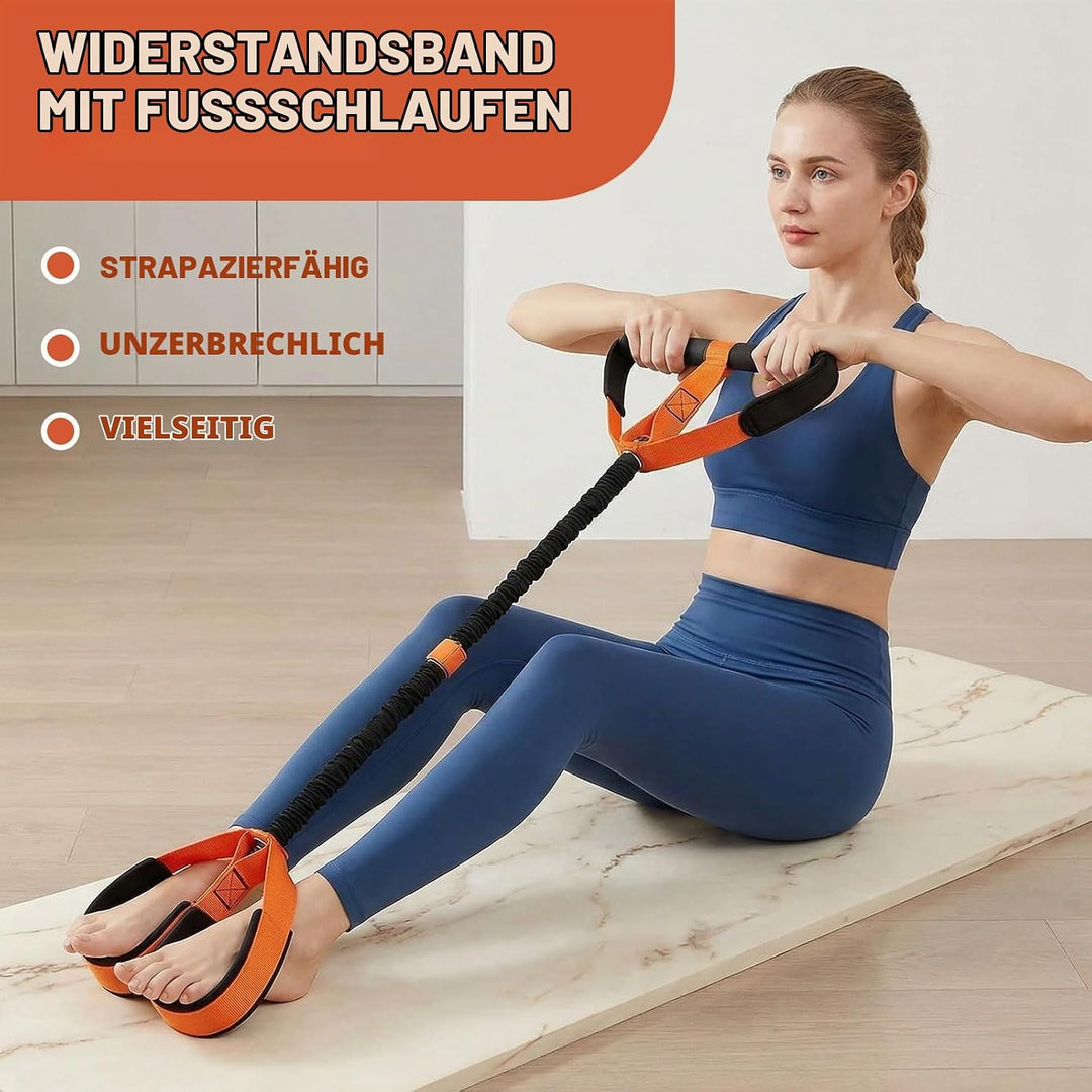 bauchtrainer, widerstandsbänder Pedale Fitness gerät für zuhause &amp; multifunktionales Resistance Band