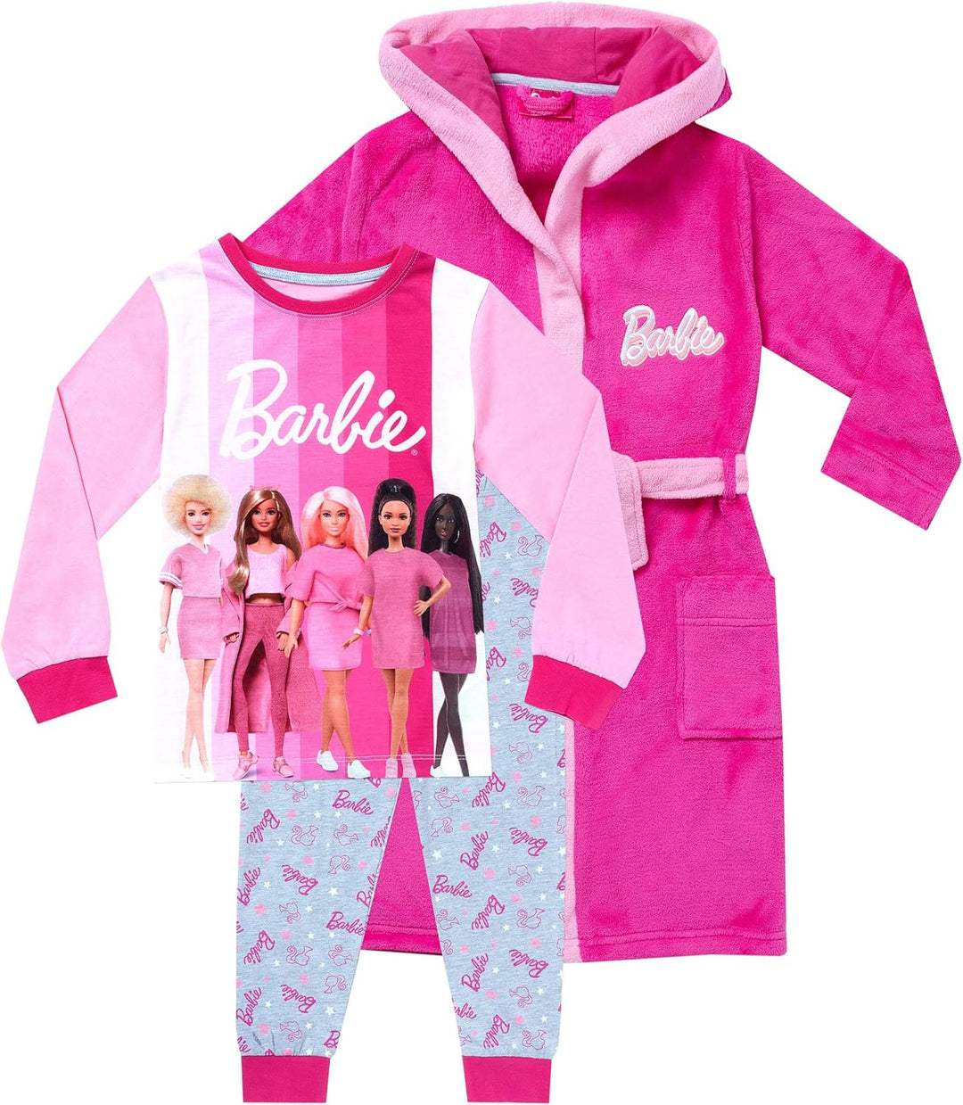 Barbie Morgenmantel und Schlafanzug 128 Rosa, 128 Rosa