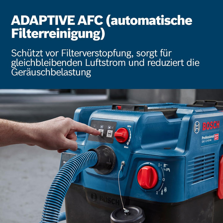 Bosch Professional Allessauger GAS 12-40 MA (1200 W, automatische Filterreinigung (AFC), inkl. Haupt