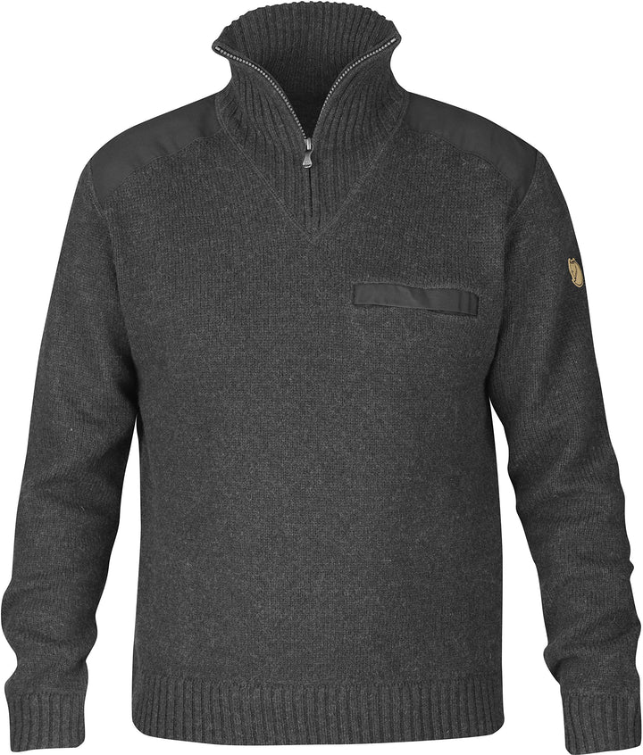 Fjallraven Herren Koster Sweater M Klassischer Pullover aus robuster Wolle XXL Dark Grey, XXL Dark G