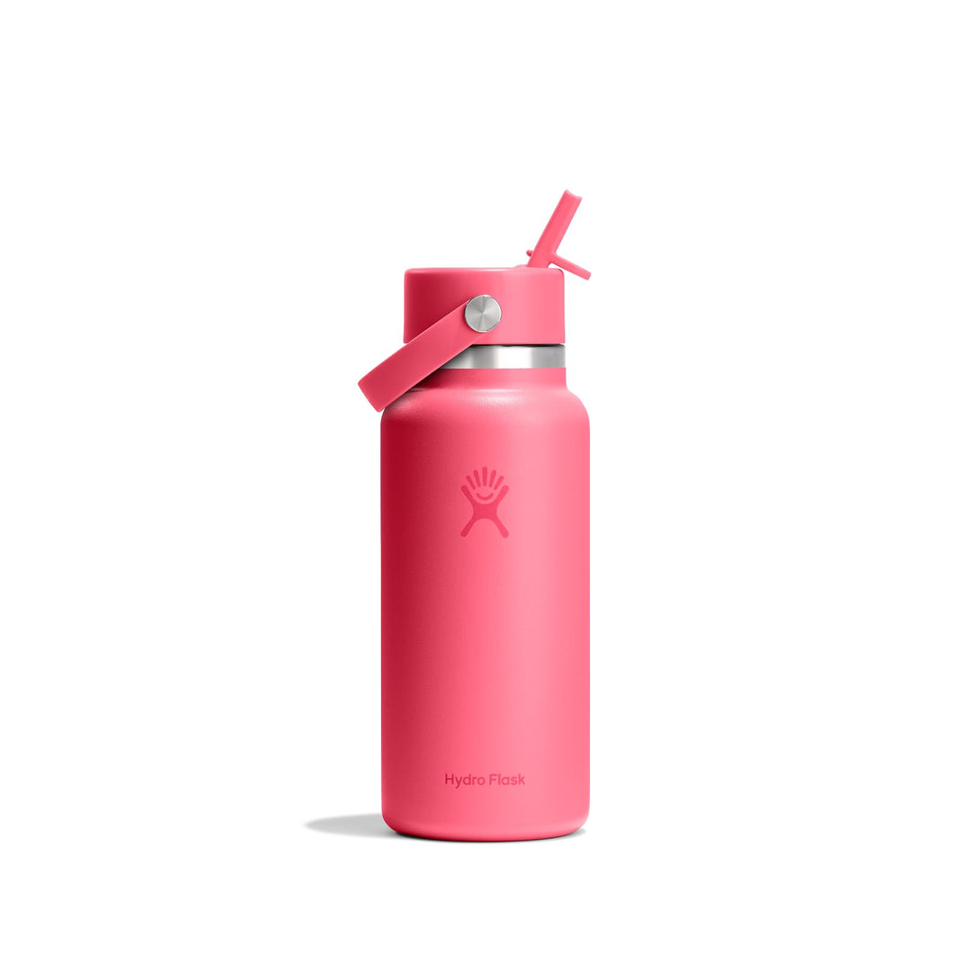 Hydro Flask – Wide Flex Straw Cap 946 ml (32 oz) Bottle, Popstar Pink | Edelstahl, auslaufsicherer S