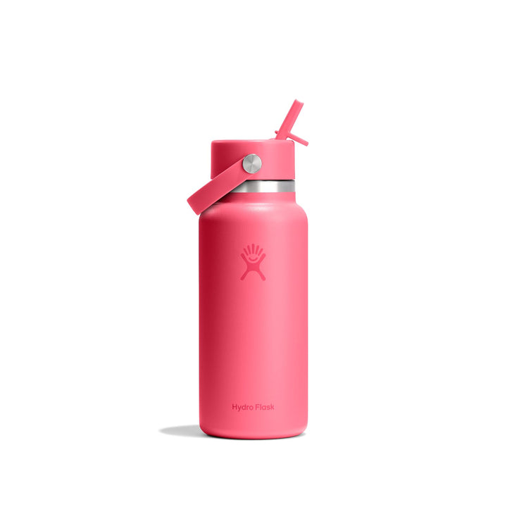 Hydro Flask – Wide Flex Straw Cap 946 ml (32 oz) Bottle, Popstar Pink | Edelstahl, auslaufsicherer S