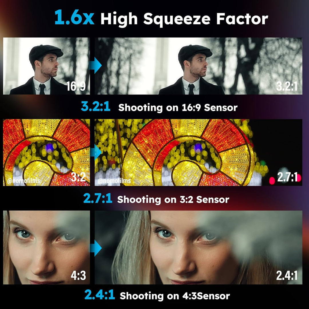 SIRUI 135mm T2.9 1.8X Vollrahmen-anamorphes Objektiv, Telefoto-amorphes Objektiv (Venus 135 mm RF-Ha