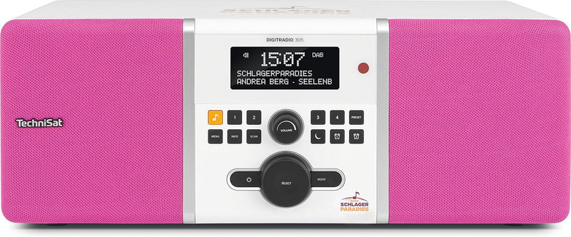 TechniSat Digitradio 305 Schlagerparadies Edition DAB Radio (mit Bassreflex-Holzgehäuse, DAB+, UKW,