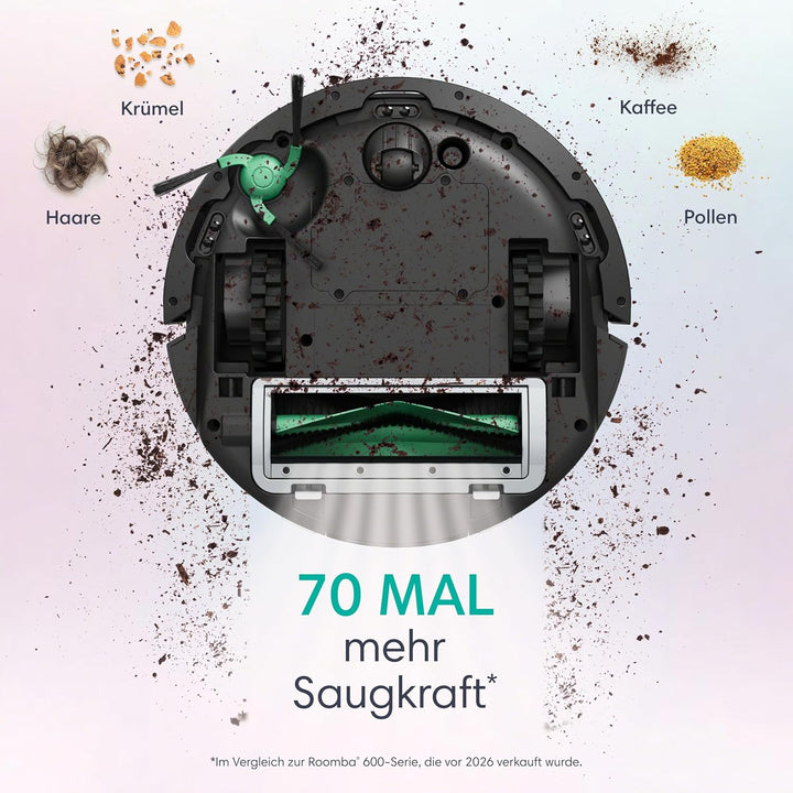 iRobot Roomba® Mini Saug- & Wischroboter + AutoEmpty™ Dock, Schwarz, Schwarz