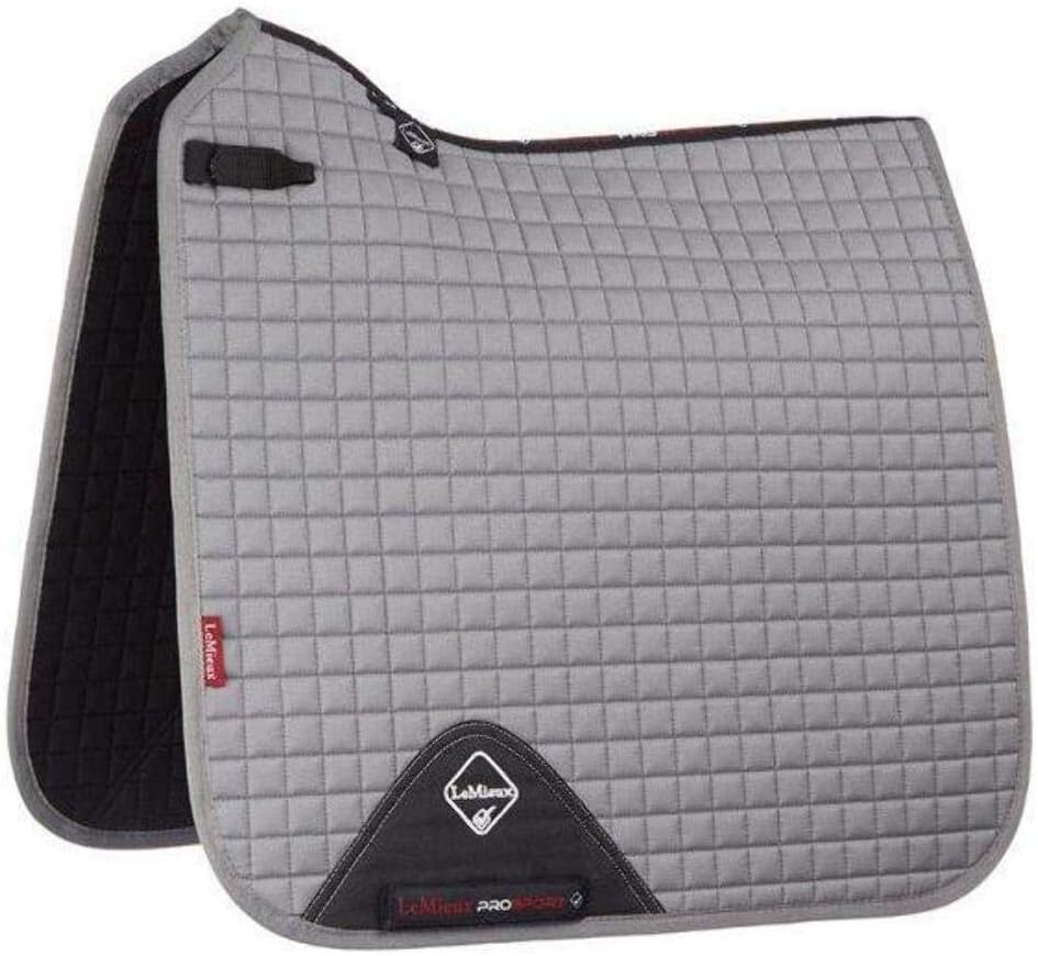 LeMieux Pro Sport Dressage Square D-Ring Dressurschabracke L grau, L grau