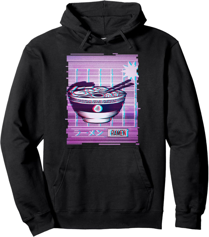 Japan Ramen Vaporwave Aesthetic Art Pullover Hoodie