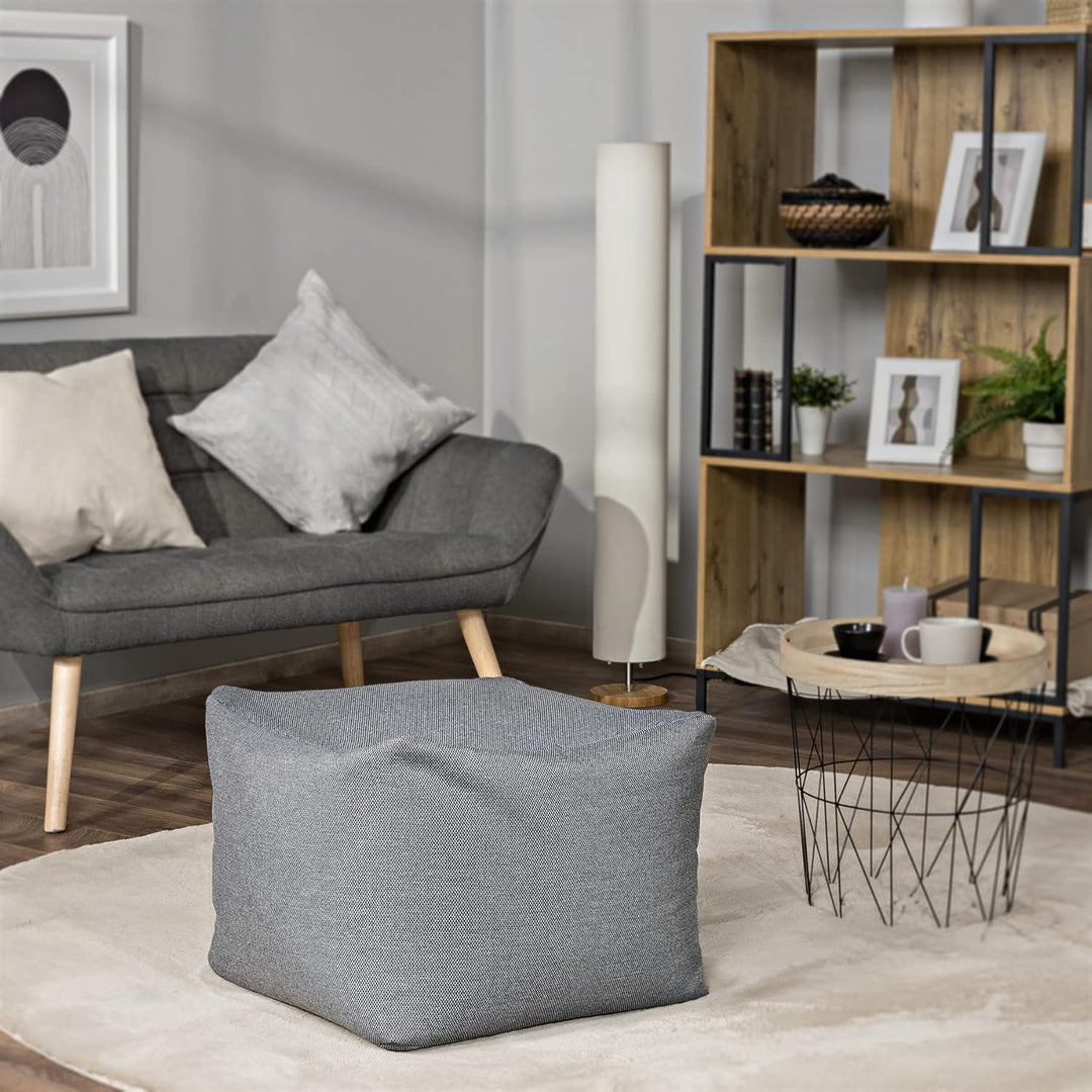 Paco Home Outdoor Sitzsack Sessel Wohnzimmer Sitzkissen Hocker Sitzhocker Bodenkissen Fusshocker Pou