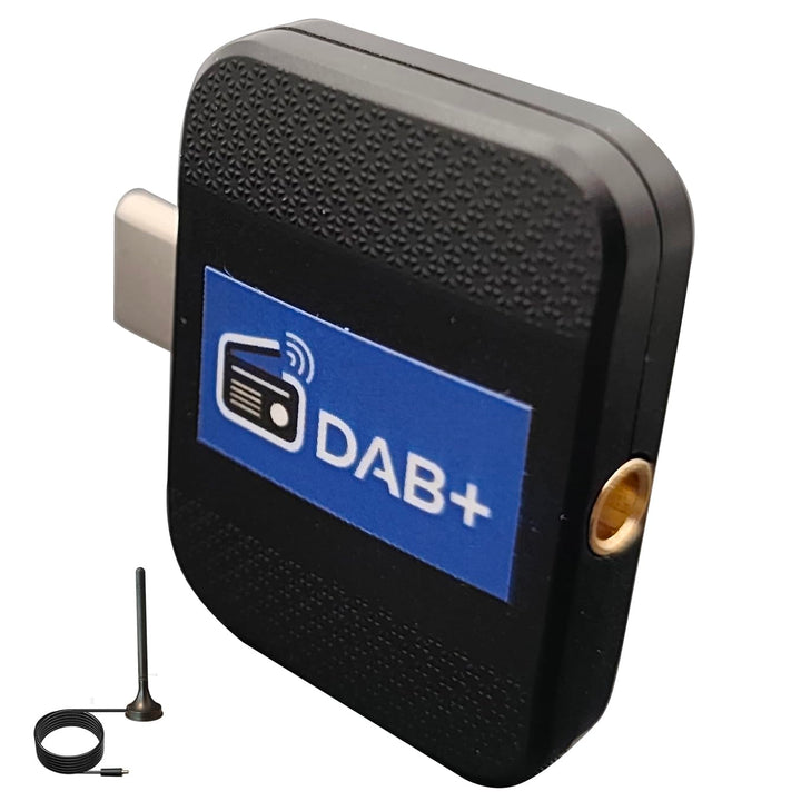 DAB+ Tragbarer Radio Adapter USB,Mobiler Digitaler Radio Tuner Rundfunkempfänger Stick Für Android T