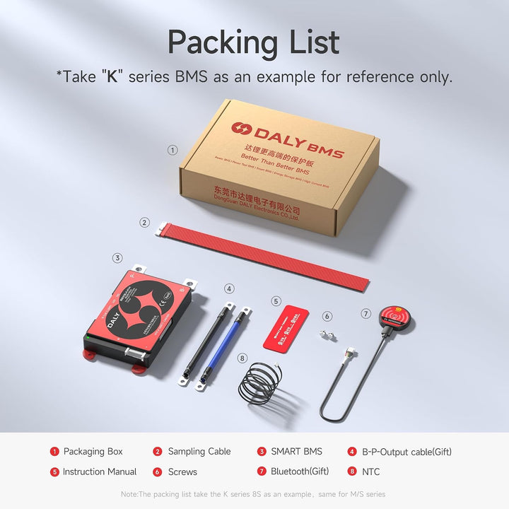 DALY BMS 12V 4S 100A LiFePO4 – Smart Bluetooth Batterieschutzplatine für 12 Volt Lithium Batteriepac