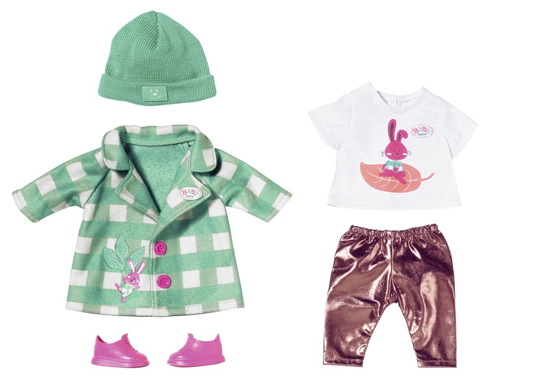 BABY born, Puppenkleidung, BABY born Deluxe Mantel 43 cm mit Jacke, Shirt, Leggings, Mütze und Schuh
