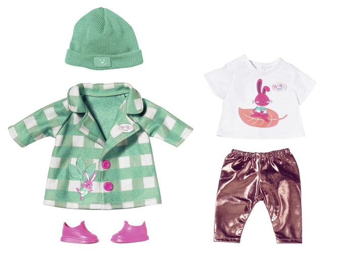 BABY born, Puppenkleidung, BABY born Deluxe Mantel 43 cm mit Jacke, Shirt, Leggings, Mütze und Schuh