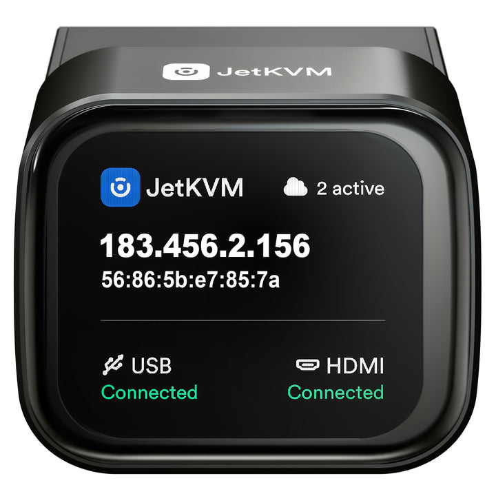 SZ JetKVM KVM Over IP Computer Remotely Control, IPKVM Open-Source Touchscreen LCD für IP/MAC/HDMI/U