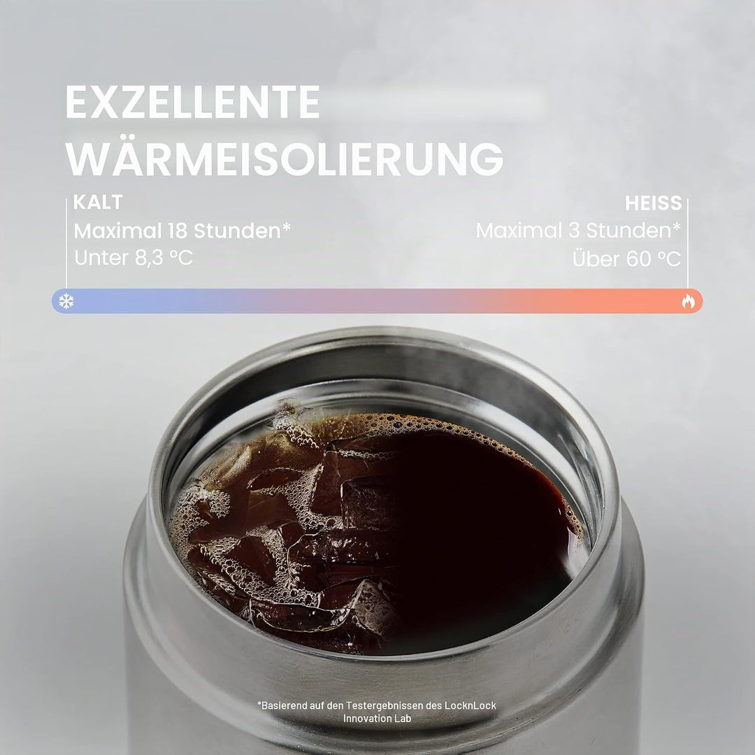 LOCK & LOCK METRO TUMBLER - Thermobecher für Kaffee, Tee und andere heisse und kalte Getränke - Vaku