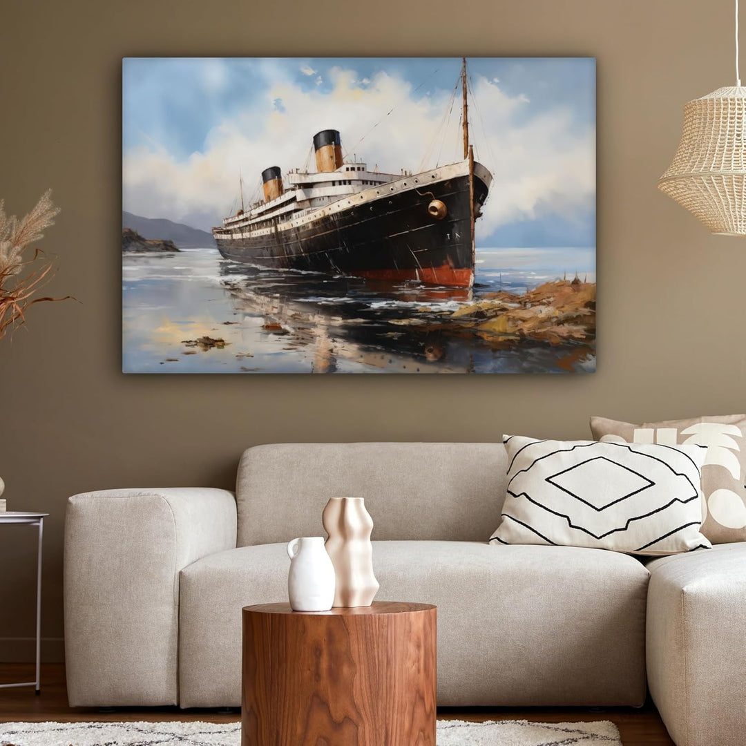 MuchoWow© Leinwandbild Gross 120x80 cm XXL Dekoration Wohnzimmer Bilder Aufhängen Wall Decoration Li