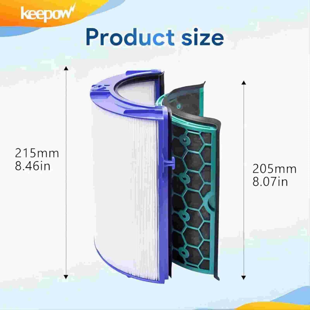 KEEPOW Filter für Dyson Pure Cool TP04 HP04 DP04 Luftreiniger Ersatzfilter Zubehör, Luftfilter für D