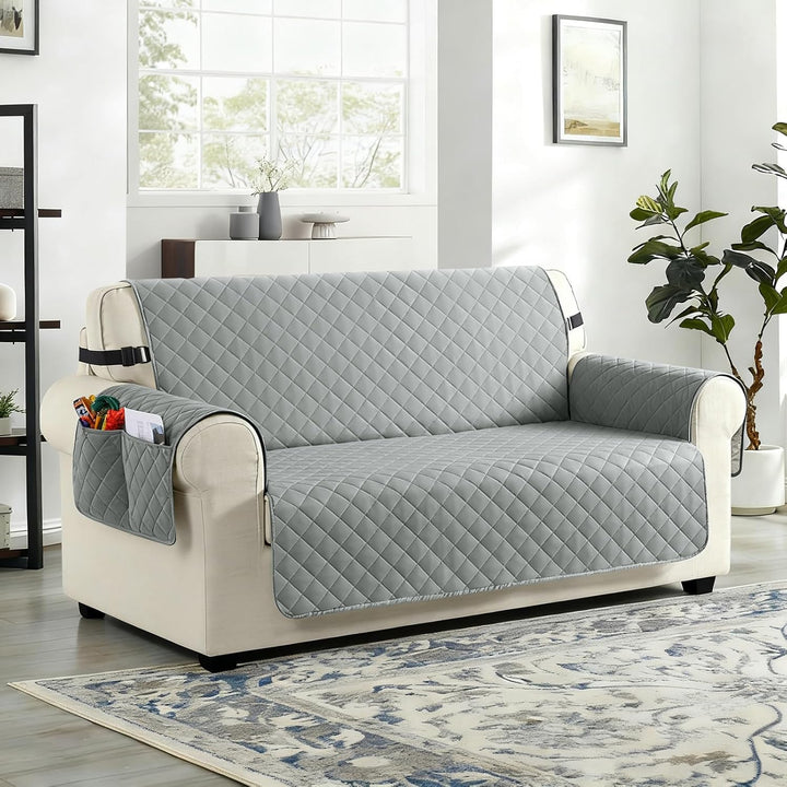 TAOCOCO Sofa Überzug, Sofabezug Wasserdicht Mit Gummiband，Wohnzimmer Anti-Rutsch Gepolsterter Sofasc