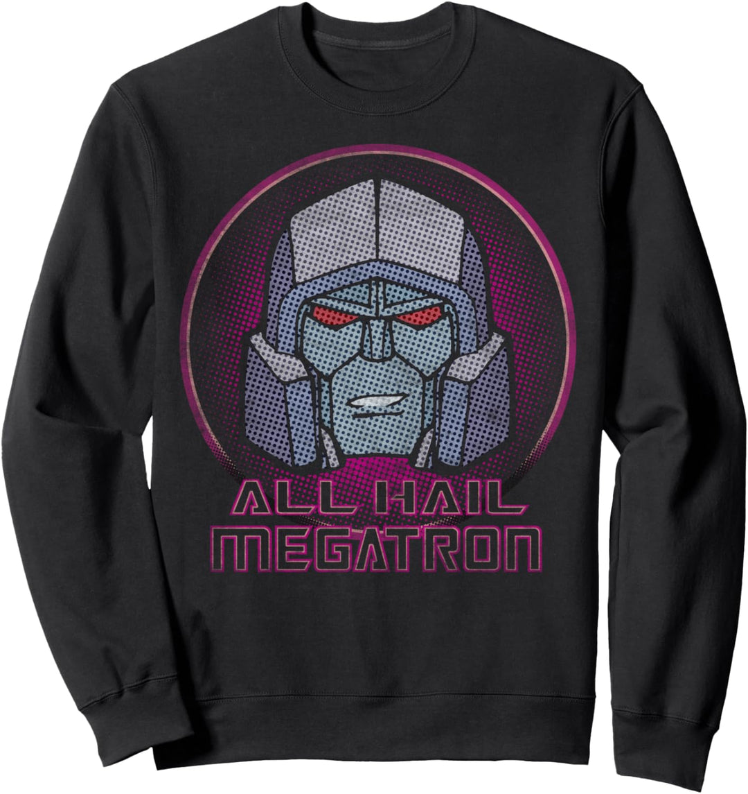 Transformers All Hail Megatron Retro Portrait Logo Sweatshirt