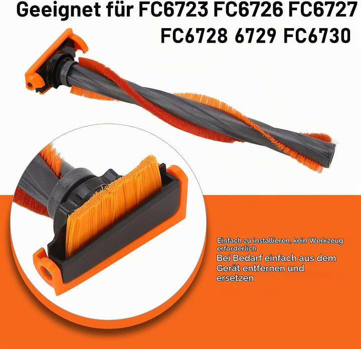 Staubsauger-Rollenbürste, Hauptbürste Reinigungsbürste Ersatzteile, Rollenbürste Ersatz Für Philips