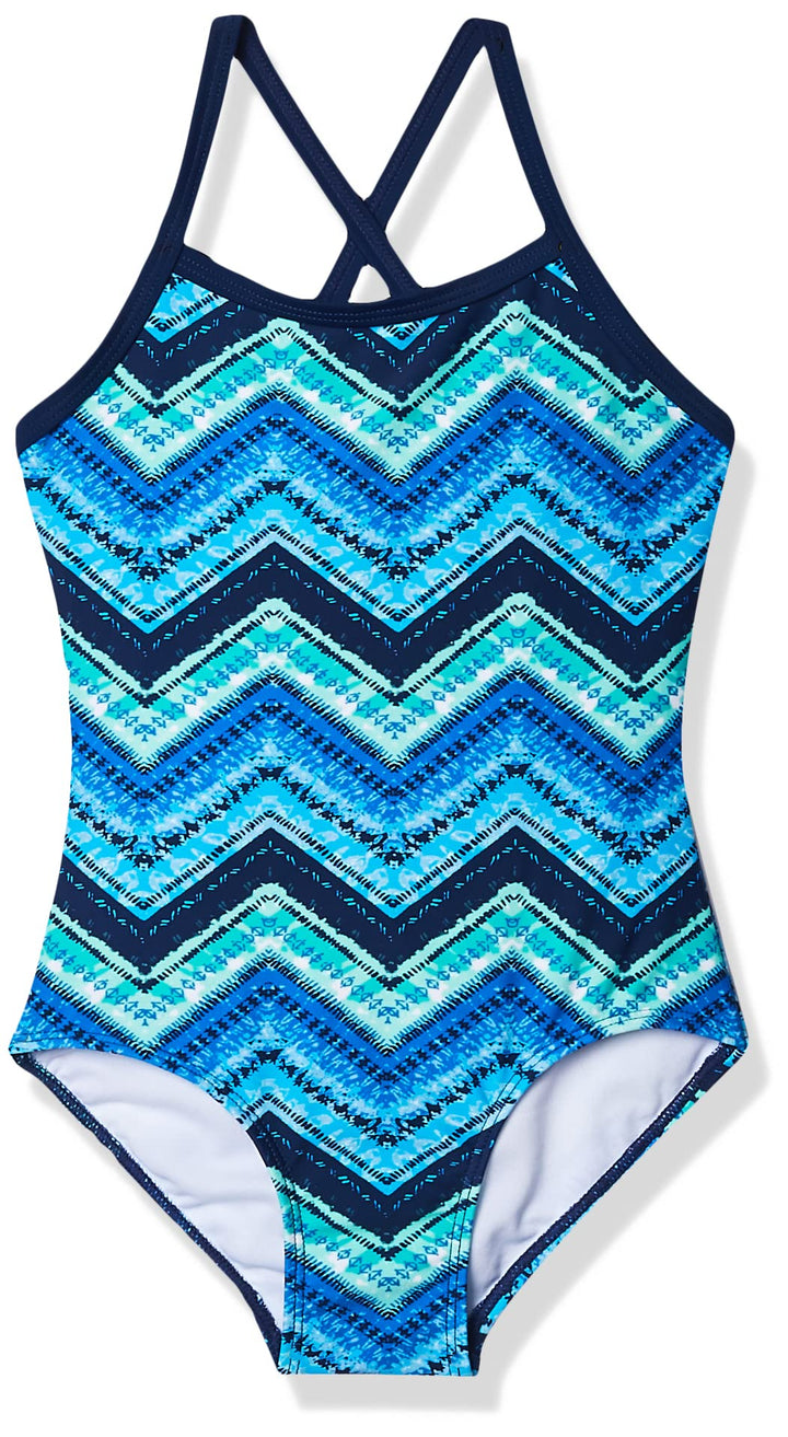 Kanu Surf Mädchen Kirsten Badeanzug Chevron Beach Sport Banded Einteiler Badeanzug 3 Jahre Kirsten B
