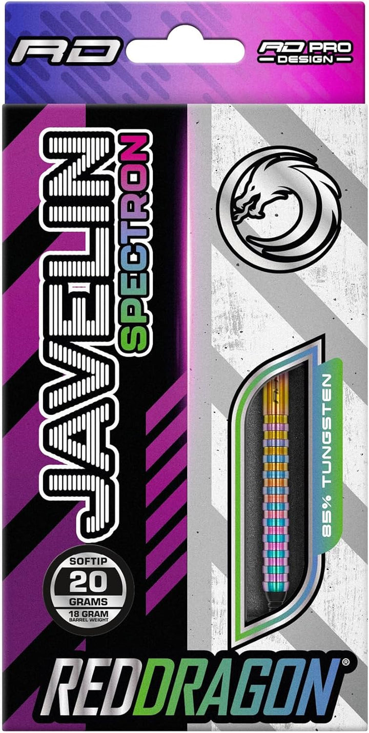 RED DRAGON Javelin Serie Premium Wolfram Softip Darts Set mit Flüge und Schäften 18G 1, 18G 1
