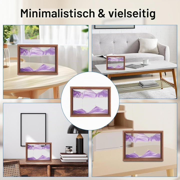 AzureLeap Sandbilder zum Drehen 3D Sandscape die Sandkunst in Tiefsee Fliessende Sandmalerei Sandbil