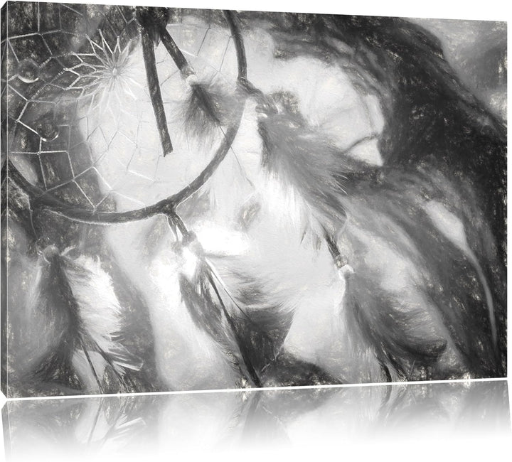 Pixxprint Traumfänger als Leinwandbild/Grösse: 100x70 / Wandbild/Kunstdruck/fertig bespannt, 100x70