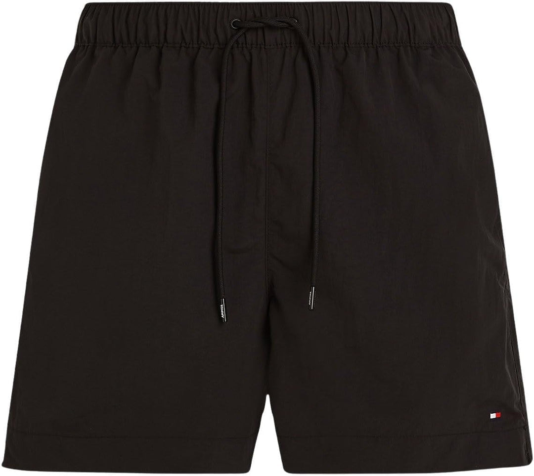 Tommy Hilfiger Herren Badeshorts Medium Drawstring Mittellang S Schwarz (Black), S Schwarz (Black)