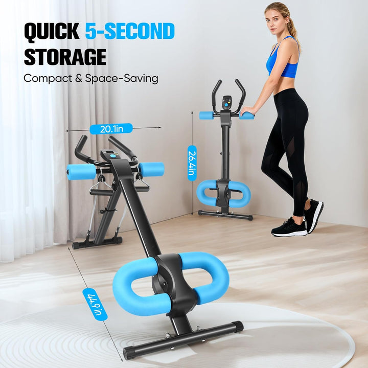 Bauchmuskeltrainer für Zuhause, 3 Einstellbare Winkel & 5 Höheneinstellungen/150kg Belastbarkeit, Au