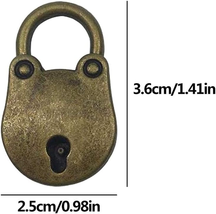 10 Stücke Vintage Vorhängeschloss Schlüssel Schloss mit Schlüssel Mini Archaize Vorhängeschloss für