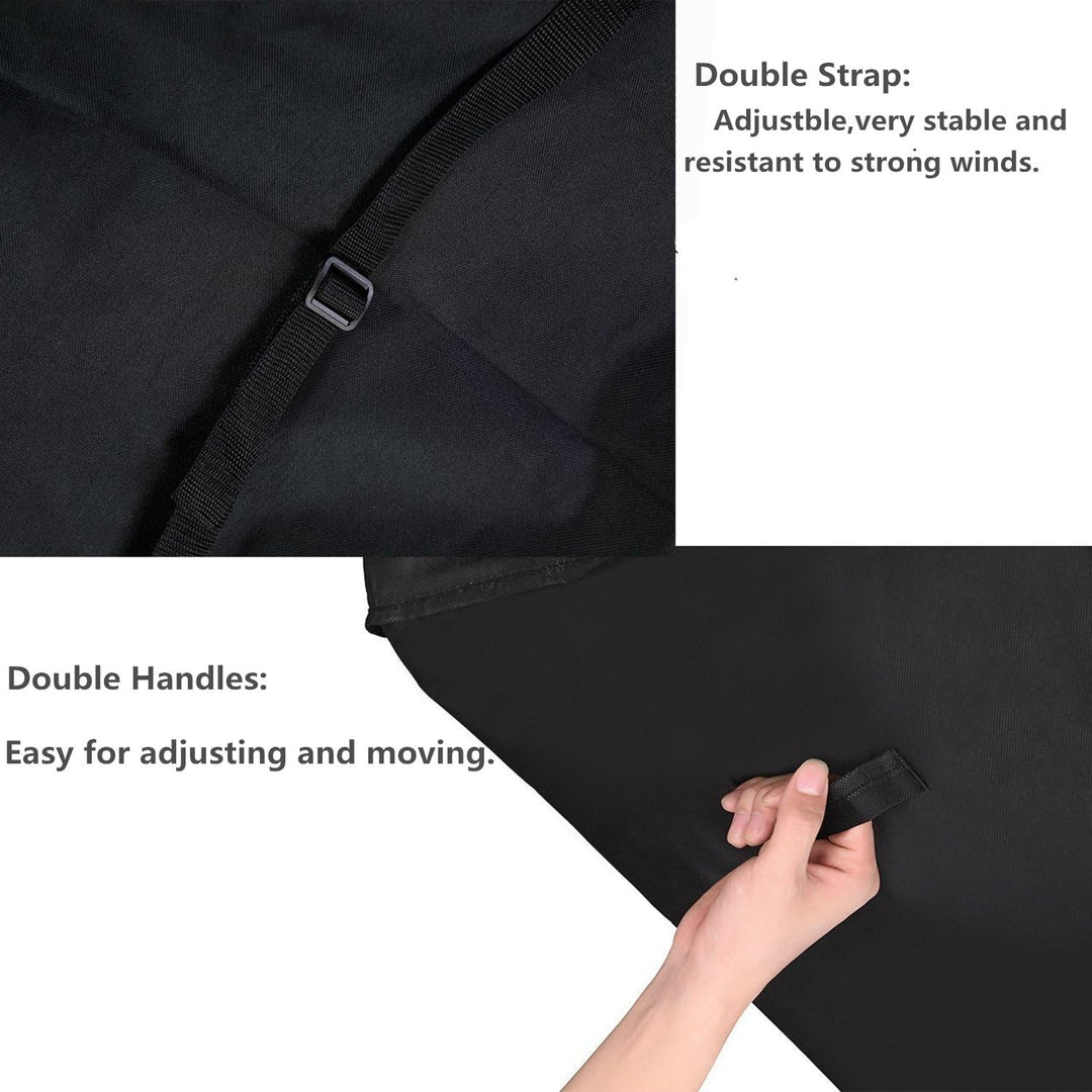 HONGCI Grill Abdeckhaube, 600D Oxford-Gewebe Grillabdeckung Wasserdicht BBQ Cover Schutzhuelle Haube