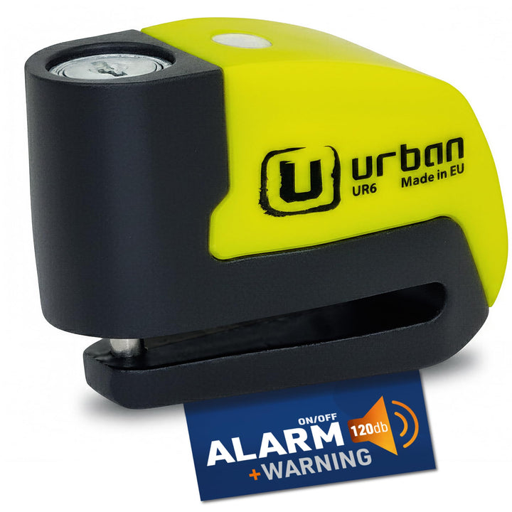 URBAN UR6 Bremsscheibenschloss mit Alarm 120dB Warnfunktion, Bremsscheibenschloss Motorrad E Roller