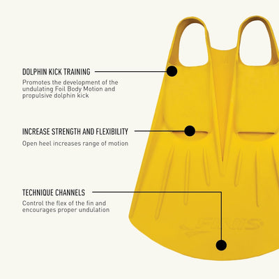 Finis Training Monofin (US) S: 5.5-8, F: 7-9.5 yellow, (US) S: 5.5-8, F: 7-9.5 yellow
