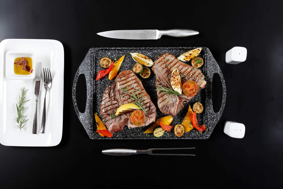 MULTI CASA MEX Grillschale SPHERA L.35 l.28 grau