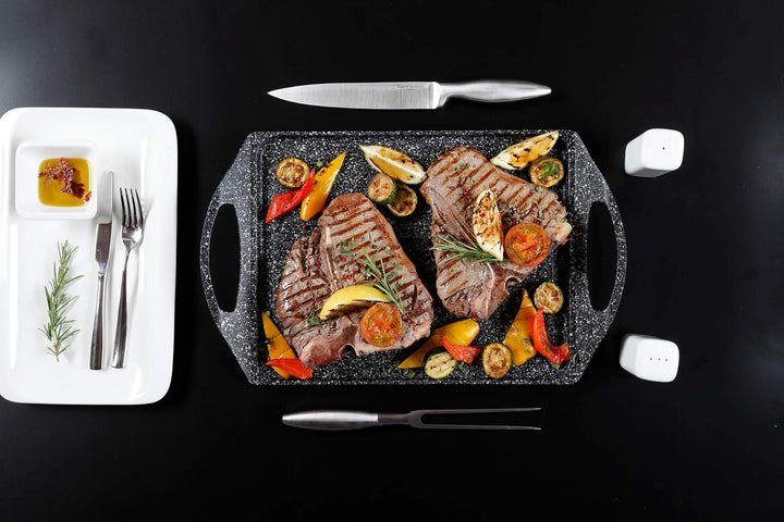 MULTI CASA MEX Grillschale SPHERA L.35 l.28 grau