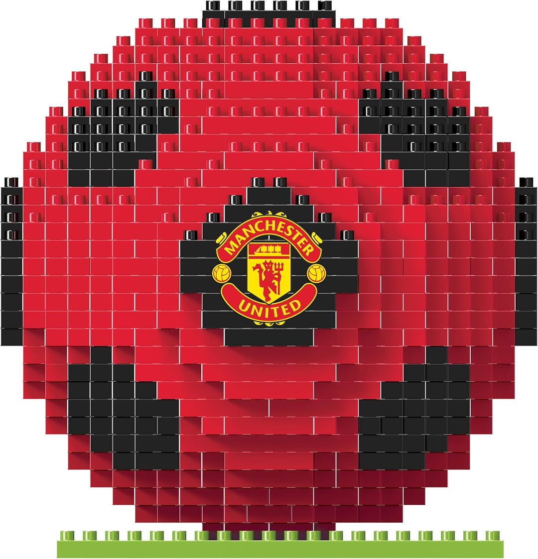 FOCO Offizielles Lizenzprodukt Manchester United FC BRXLZ-Steine 3D-Fussball BAU-Set 12+ YO