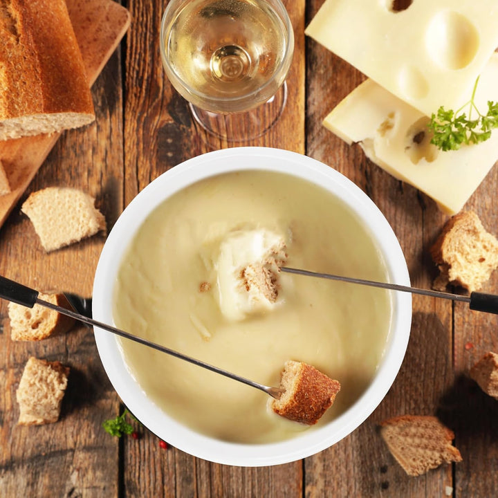 Schoko Fondueset Keramik Schokofondue Tasse mit Teelichthalter, Schokoladenfondue Tasse für Schokola