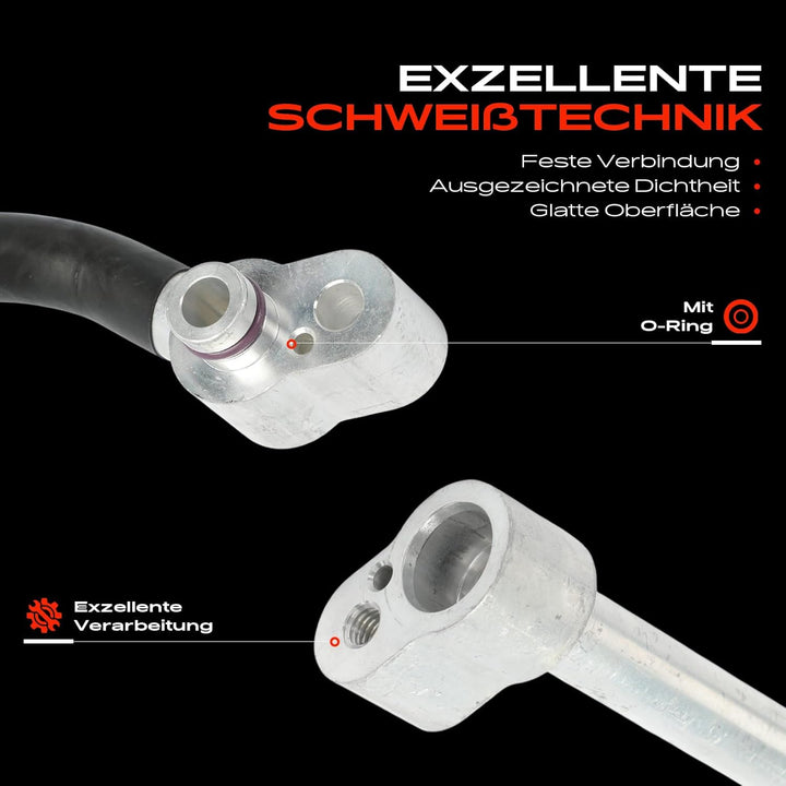 Frankberg Klimaleitung Klimaschlauch Druckleitung Kompatibel mit Q7 4LB 3.0L-5.9L 2006-2015 T.o.u.a.