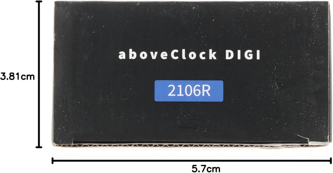 aboveClock Wecker Digital, Batteriebetriebene Uhr Tischuhr, LCD Alarm Clock Wecker Holz mit Temperat