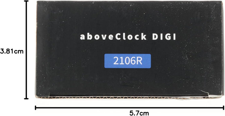 aboveClock Wecker Digital, Batteriebetriebene Uhr Tischuhr, LCD Alarm Clock Wecker Holz mit Temperat