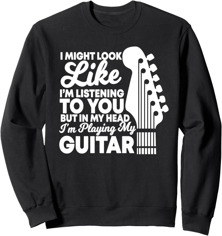 Lustiges Gitarren Motiv, Gitarristen, Bandmitglied, Sprüche Sweatshirt