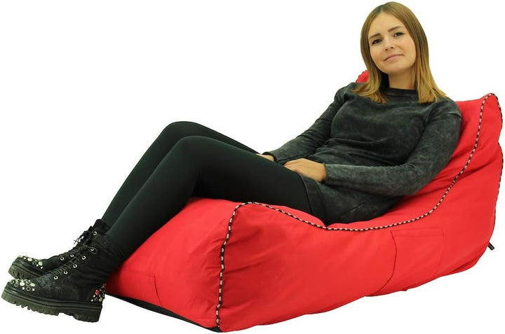 Happy Home Company 11414 Bean Bag Liege Sitzsack 110 cm- ROT